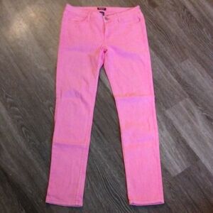 ALLEN B. BY ALLEN SCHWARTZ- Y2K Hot Pink Skinny Jeans Size 6